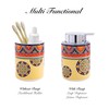 Bico Tunisian Ceramic 12oz Soap Dispenser with Removable Pump, Ideal