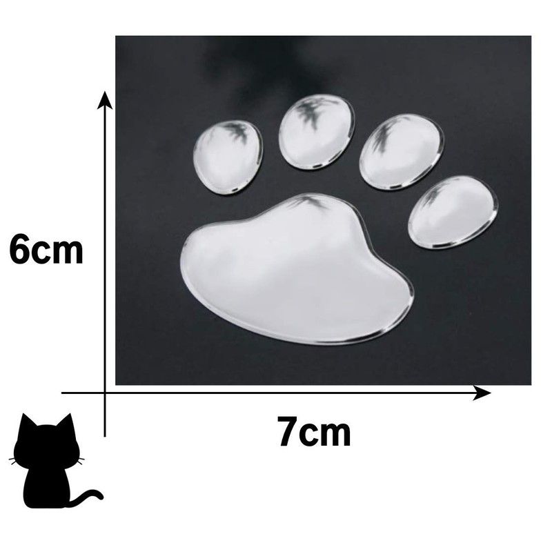 Donaly 4 Color Paw Paw Sticker Sticker Set of 12