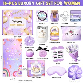 Birthday Gifts for Women Friendship, Gifts for Women Birthday Unique, Best Friend Birthday Gifts, Happy Birthday Gift Basket for Her, Friends, Coworkers, Wife, Mom, Daughter