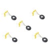 300/600pcs Fishing Bobber Stopper,6 in 1 Float Sinker Line Stops,3