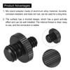 QUARKZMAN Microphone Stand Adapter 3/8-16 Male to 1/4-20 Male Camera