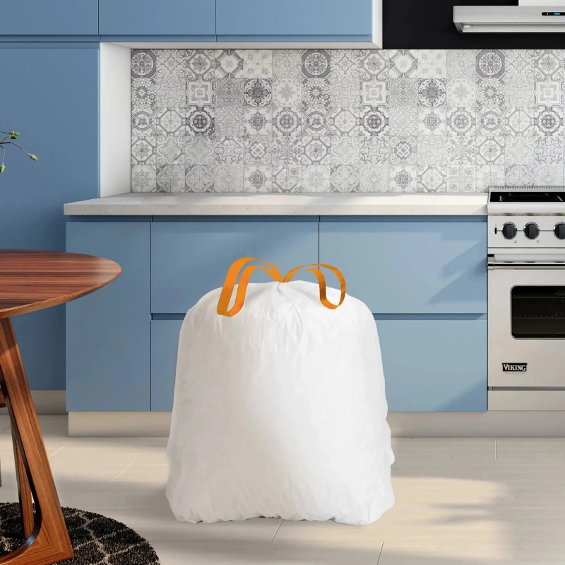 Husky Tall Kitchen White Trash Bags, 13 Gallon, 120 Bags