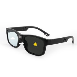 FEISEDY B1055 Men's Sunglasses, Dimming Polarized Sunglasses, Instant Dimming Sunglasses, Golf, Driving, Fishing, LCD Dimming, 0.1 Second Color Changing Sports Sunglasses, UV400, Driving, Baseball,