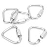 5pcs Triangle Locking Carabiner Stainless Steel Portable Easy to Carry