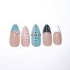[Self-produced new product discount] Mint silver ball dot nail -
