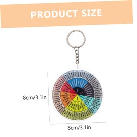 Baluue Feeling Wheel Keychain Portable Pendant for Emotions Durable Decor for Keys Bags and