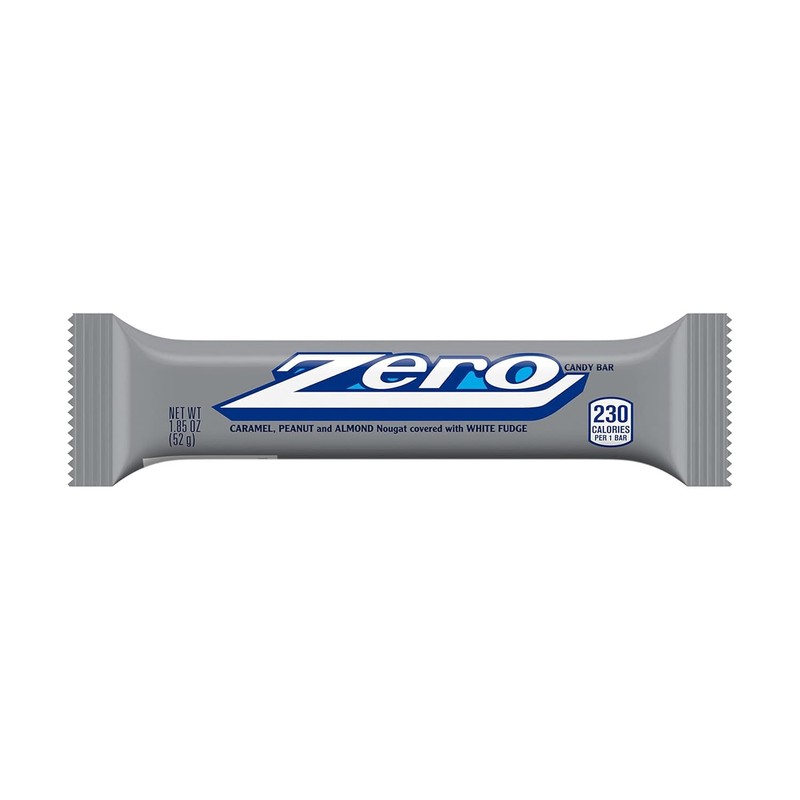 Zero Candy Bars 24 Pack 1.85 oz Each Caramel, Peanut,