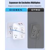 OIOSEN Enchufe múltiples de Pared, Extensor de Enchufe de 6