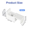 Pack of 4 Clamp Support Mounting Brackets Roller Blind Pleated