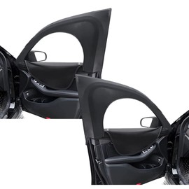 Erato 2PCS Car Side Window Sun Shades Zipper Stretchy Double Layer Mesh Window Screen Sunshades for Car Truck SUV Camping UV Protection Breathable Mesh Side Window Shades for Baby Pet