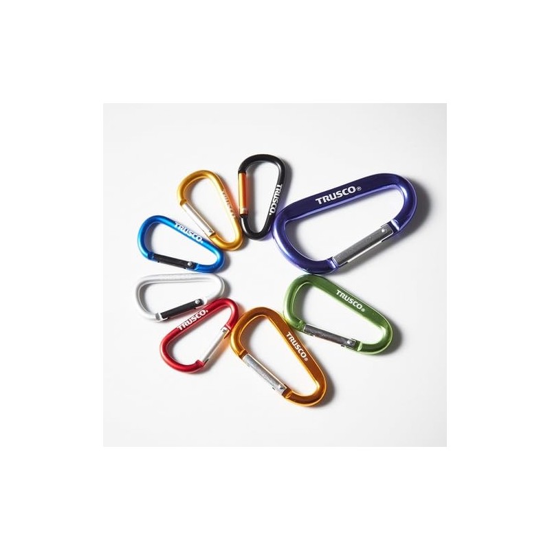 ＴＲＵＳＣＯ カラビナ線径６ｍｍＸ６０ｍｍＤ型ブラック