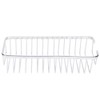 Hominas Minimalist Silver Stainless Steel Rectangular Wall Mounted Bathroom Shelf,