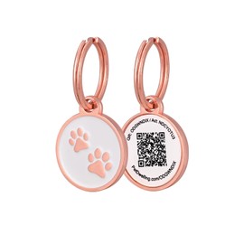 Pet Dwelling Gem Series QR Code Pet ID Tag for Dogs & Cats – Instant Pet Profile Access, Scan Email Alerts & Location Notifications – Perfect for Small to Medium Pets