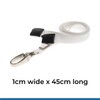 PCL Media ltd White Lanyard for use with Rigid ID