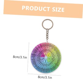 FUNOMOCYA Craft Keychain, Portable Feeling Wheel Key Ring, Feeling Wheel Keyring, Feeling Wheel Keyring, Feeling Wheel Decor Keychain, Purple, purple