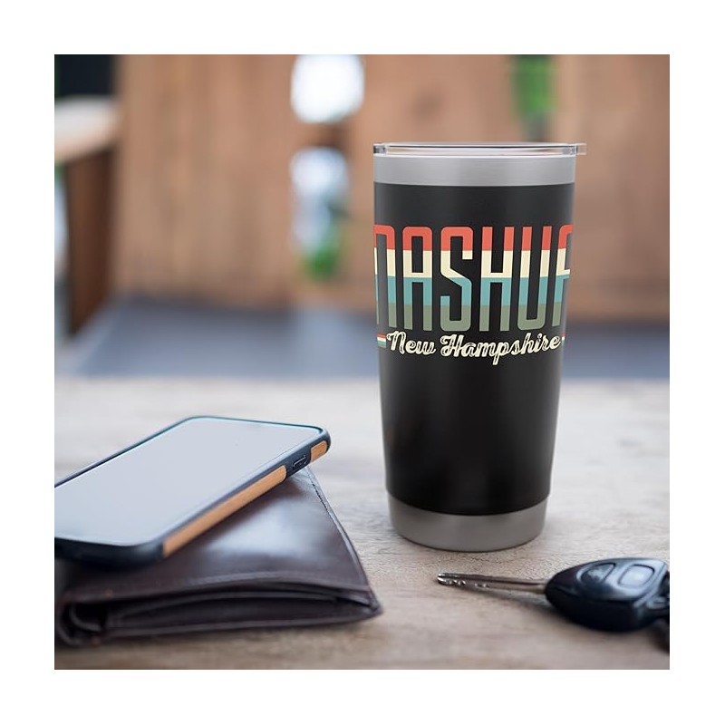 Nashua New Hampshire Retro Gift Stainless Steel Insulated Tumbler