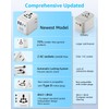 Universal Travel Adapter, International Travel Plug Adapter with 2 USB-C