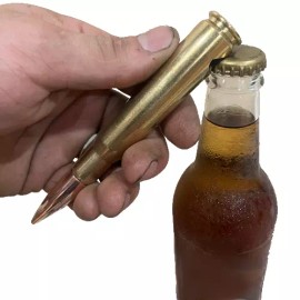 2ndShotRound 50 BMG Bottle Opener, Bullet, Barware, Man Cave Accessory, Novelty Bottle Opener - Just 1