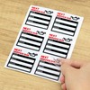 for Oil Change Sticker Static Cling, Clear Stickers 120 Pcs