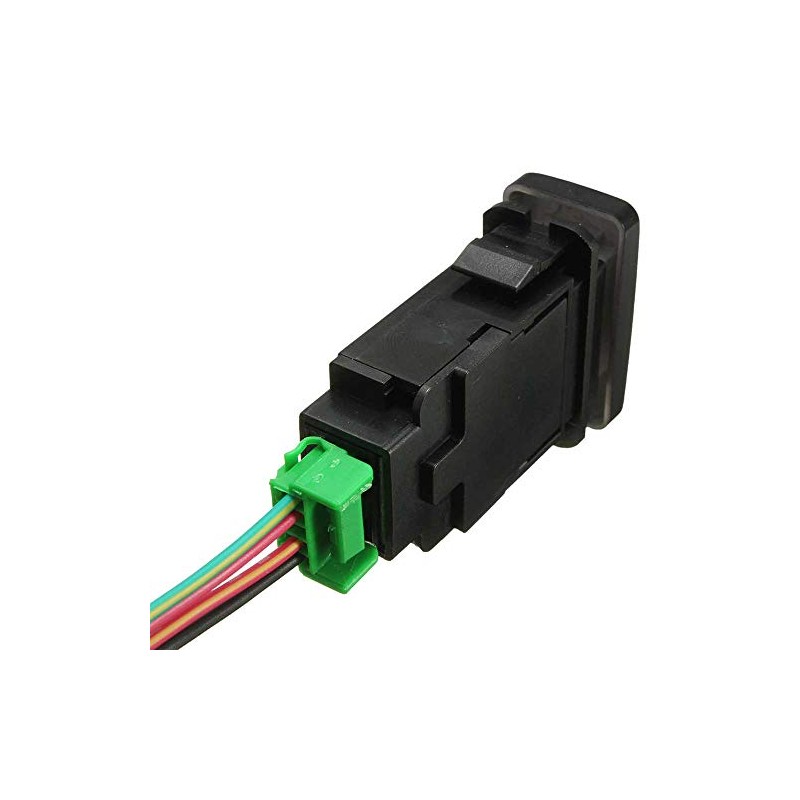 12V Green LED OEM Replacement Push Switch Light Bar Driving