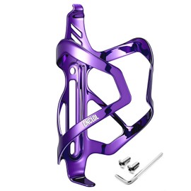 CNCLOL Bike Water Bottle Holder,Lightweight Aluminum Bicycle Bottle cage Shockproof Design,Cycling Drink Cup Holder for Road Mountain BMX Kids Gravel Bike Cycle.（black/red/blue/orange/purple）