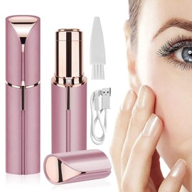 Depiladora facial mujer recargable,Depiladora facial mujer sin dolor,mujeres y hombres,con Luz LED,portátil,para rostro,cejas,axilas y vello privado.