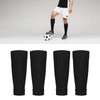 Shin Guard Socks, 2 Pairs Shin Guard Sleeves Size 38-47