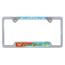 WONDER WOMAN OPEN LICENSE PLATE FRAME  MADE IN USA