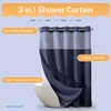 River Dream Heavyweight No Hooks Required Dotted Waffle Weave Shower