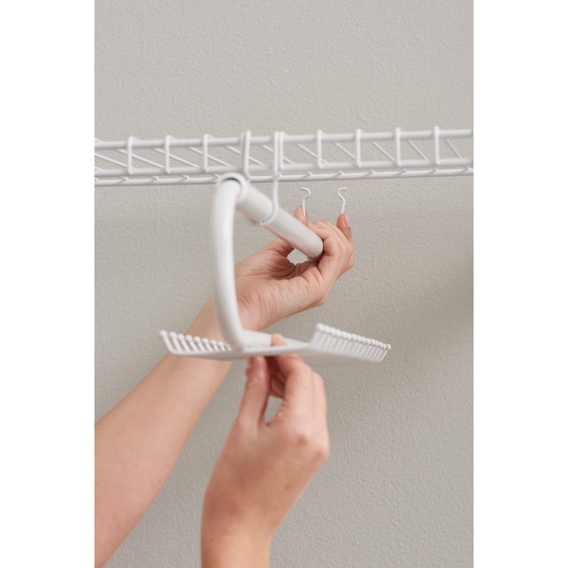 Rubbermaid Configurations Tie & Belt Organizer, White, Accessory Organization System