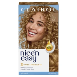 Clairol Nice'n Easy Permanent Hair Dye, 7 Dark Blonde Hair Color, 1 Count