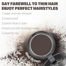 Polvo para retocar las raíces del cabello que oculta instantáneamente la caída y el debilitamiento del cabello, polvo para cubrir las canas, polvos pa