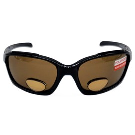 ANGLERS' EDGE Columbia Polarized Bifocal Fishing Sunglasses Readers Unisex Sports (Brown Lens, 2, diopters)
