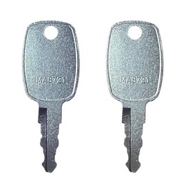 12427078721 Keys (2) for Mahindra Tractor Ignition & Door, Replaces 12427078720, 14527078720