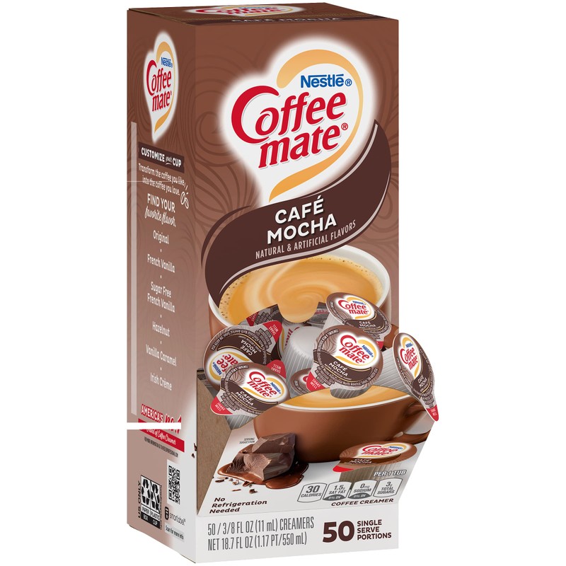 Nestlé Coffee mate Coffee Creamer, Café Mocha liquid creamer singles,