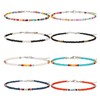 Colrid Pack of 8 Colourful Anklets, Boho Anklets, Adjustable Foot