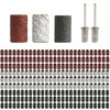 Batheidon Sanding Sleeve Set, Sanding Caps Nail Cutter, 248 Pieces