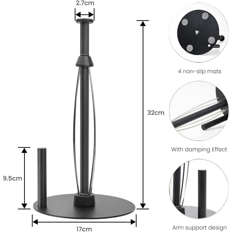 Paper Towel Holder Countertop Stainless Steel Paper Towel Dispenser Standing