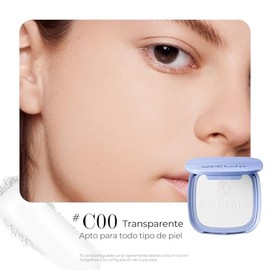 SACE LADY Flawless Master Polvo Compacto WaterproofMaquillaje en Polvo TraslcidoControl de Grasa y BrilloMateSPF30 PAC00 Transparente                 