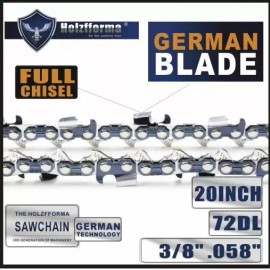 Holzfforma 3/8 .058 20inch 72 Drive Links Saw Chain