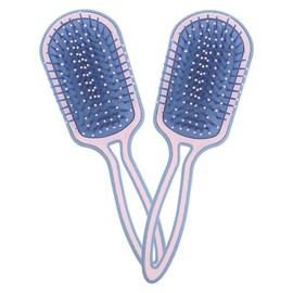 Healvian 2pcs Portable Hair Brush Comb Scalp Massaging Tool for All Hair Types Smooth Detangling for Curly and Thick Easy to Use and Travel-friendly