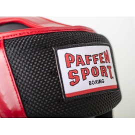 Paffen Sport STAR MESH Sparring headguard; black/red; Size: M/L