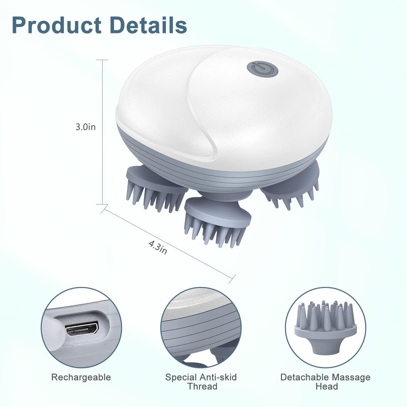 Ankilo Head Massager Scalp, Electric Scalp Massager Pet Massager with