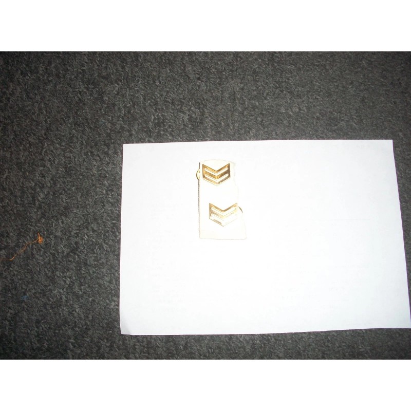 ROTC Sergeant RANK DRESS GOLD PIN ONE PAIR ARMY AND