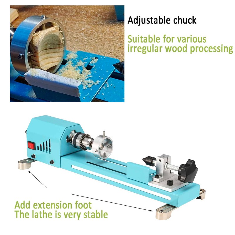 Mini Lathe Wood Lathe Machine Multi-Purpose Type Lathe Milling Cutting