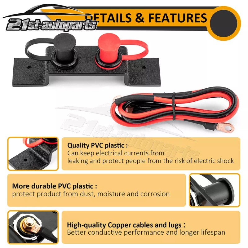 21ST For Can-Am Maverick X3 Remote Battery Terminal Relocation Kit