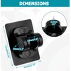Uenhoy 2 Pack Self-Adhesive Waterproof Shower Head Holder Strong Adhesive