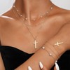 ZENGSING Layering Cross Necklace Women, Women's Gold Chain Set, Necklace