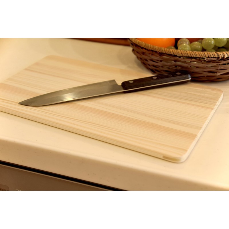 umezawa Domestic East Dark Japanese Cypress thin cutting board, approx.