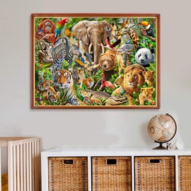AveJoys Puzzle for Adults, 1000 Pieces, Birds and Animals, 70 x 50 cm, Puzzles for Adults, Educational Game, Challenge Toy, 1000 Pieces Puzzles for Adults, Children